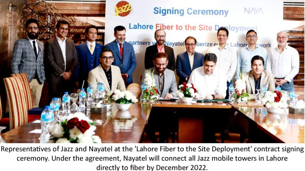 Jazz signs agreement to fiberize its network across Lahore
